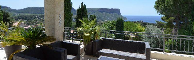 Vente villa contemporaine T6 Cassis vue mer, campagne, piscine, garage, apt indp