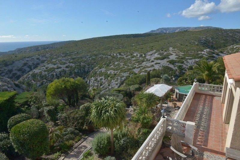 Vente villa T8 cassis vue mer, 6 chambres