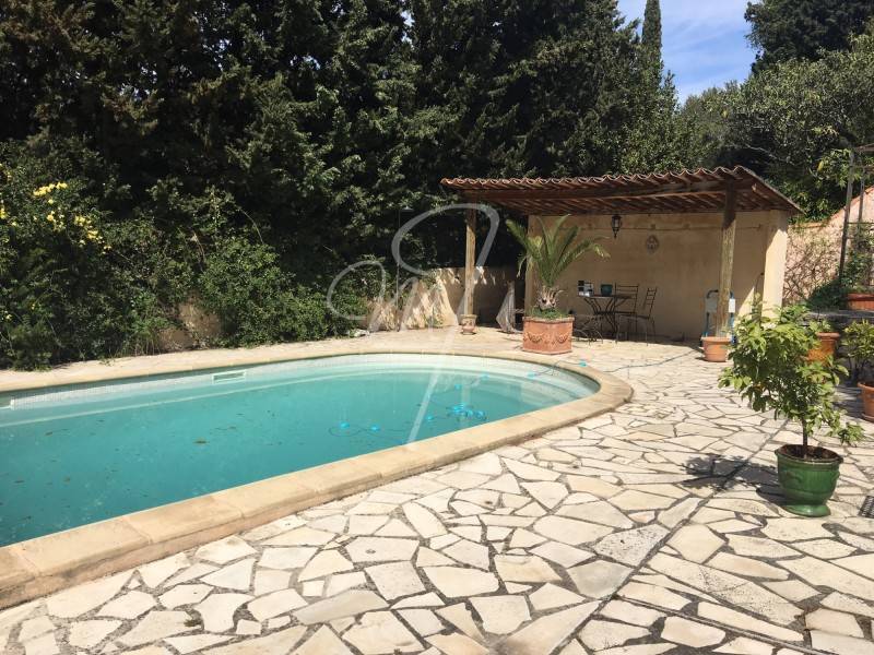 Vente bastide T4 + apt T2 cassis piscine